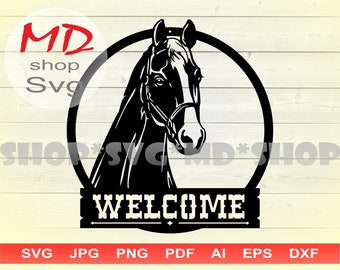Welcome To The Horse Farmhouse Gartenflagge – Doppelseitige Hofdekoration Für Pferdefreunde