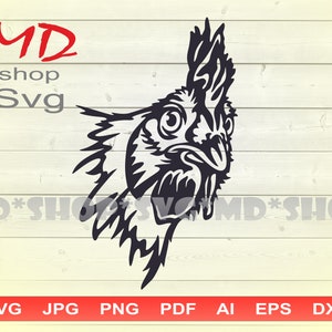 Chicken silhouette SVG, Chicken DXF, vector files for Cricut, farm animals, instant download