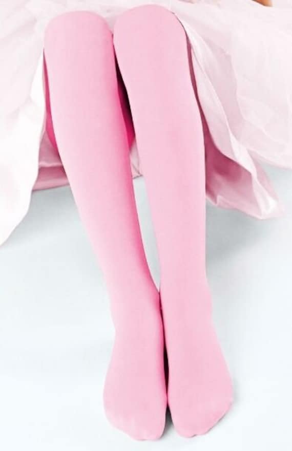 Girls bright top pink tights