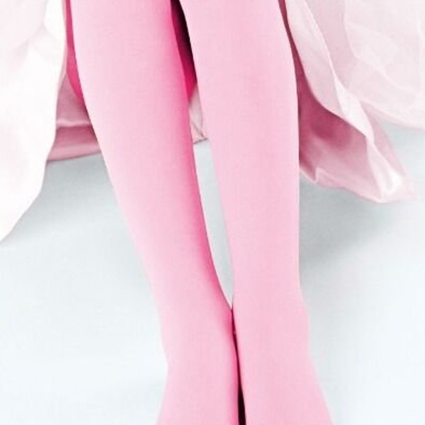 Giulia Ketty 40 Ukraine Girls Bright Modern Spring Tights in Sweet Ballet Pink