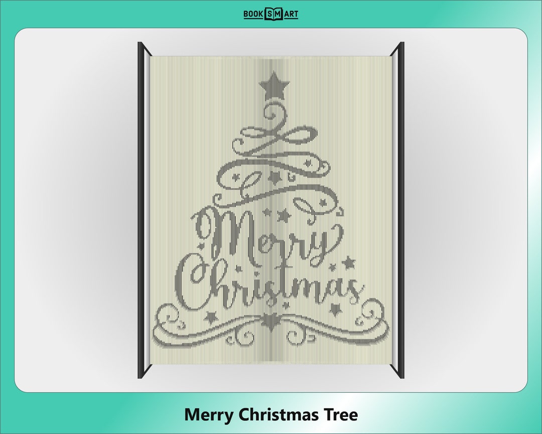 Merry Christmas Tree • Cut and Fold Book Pattern • Instant Download PDF ...