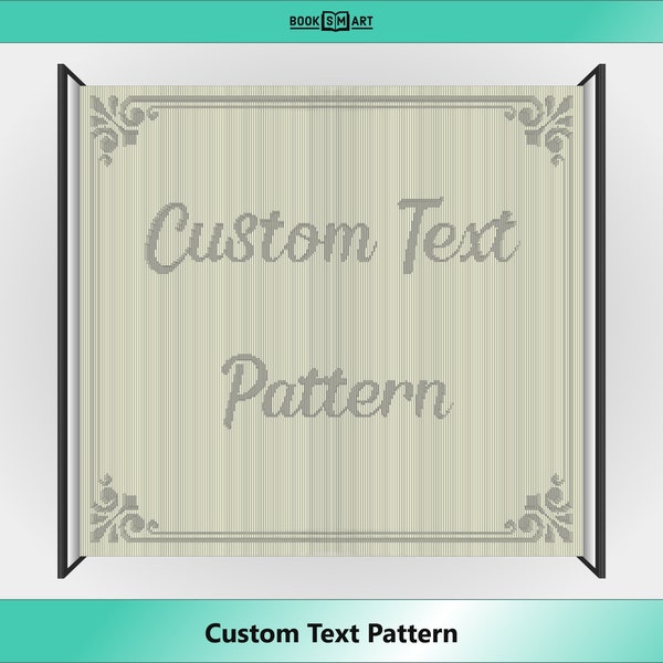 Custom Text • Book Cut and Fold Pattern • Made to Order Downloadable PDF File