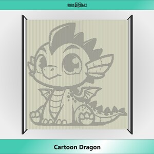 Cartoon Dragon • Cut and Fold Book Pattern • Instant Download • Multiple Sizes • Instructions Included