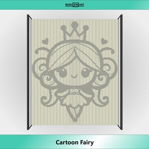 Cartoon Fairy • Cut and Fold Book Pattern • Instant Download • Multiple Sizes • Instructions Included