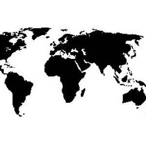 Carte du monde - Livre coupé et motif plié - Téléchargement numérique
