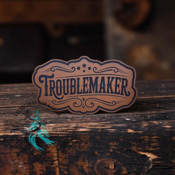 All-American Troublemaker Leather Patch
