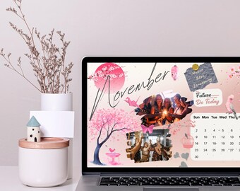 2025 Desktop Wallpapers - Editable Vision Board | Motivational Quotes | Customizable Inspirational Screen Background