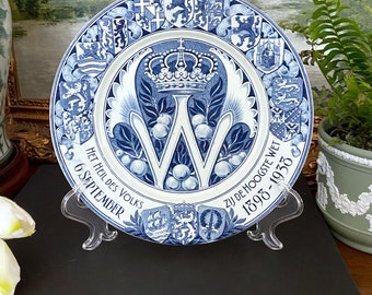 Maastricht Queen Wilhelmina Commemorative Plate