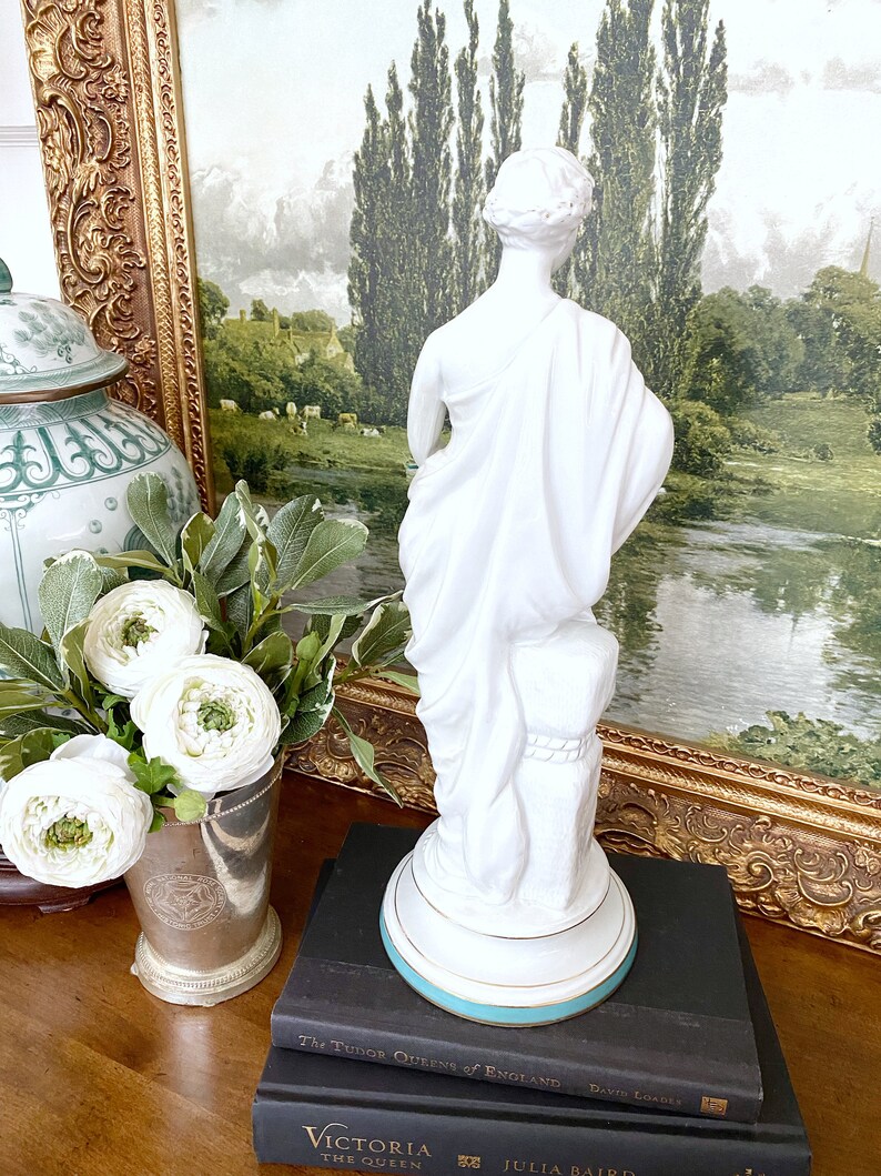 Porcelain Goddess Statues Pair Etsy