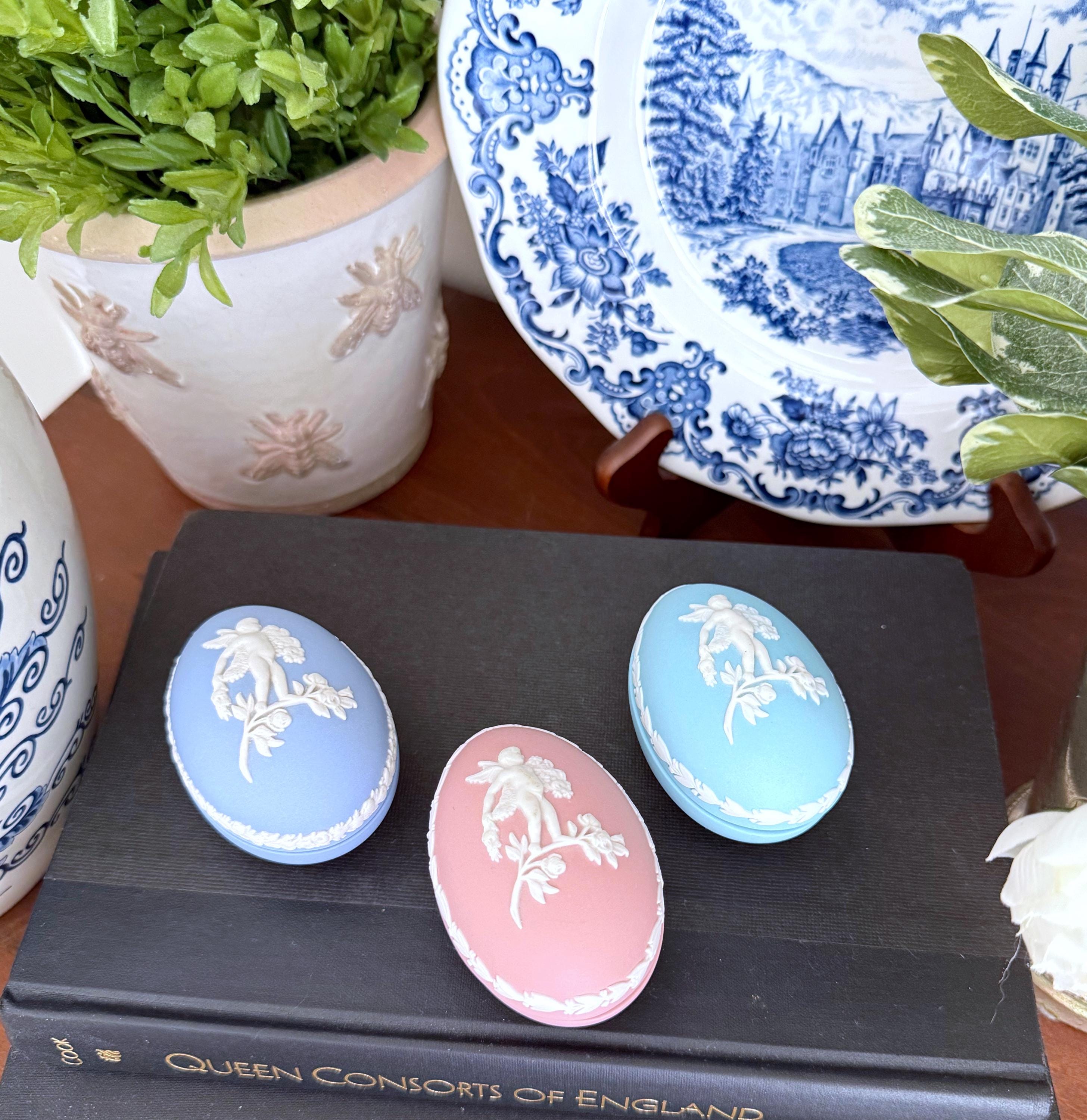 【希少】【美品】 Jasperware エッグカップセット2個 希少】【美品】Wedgwood Jasperware エッグカップセット2個