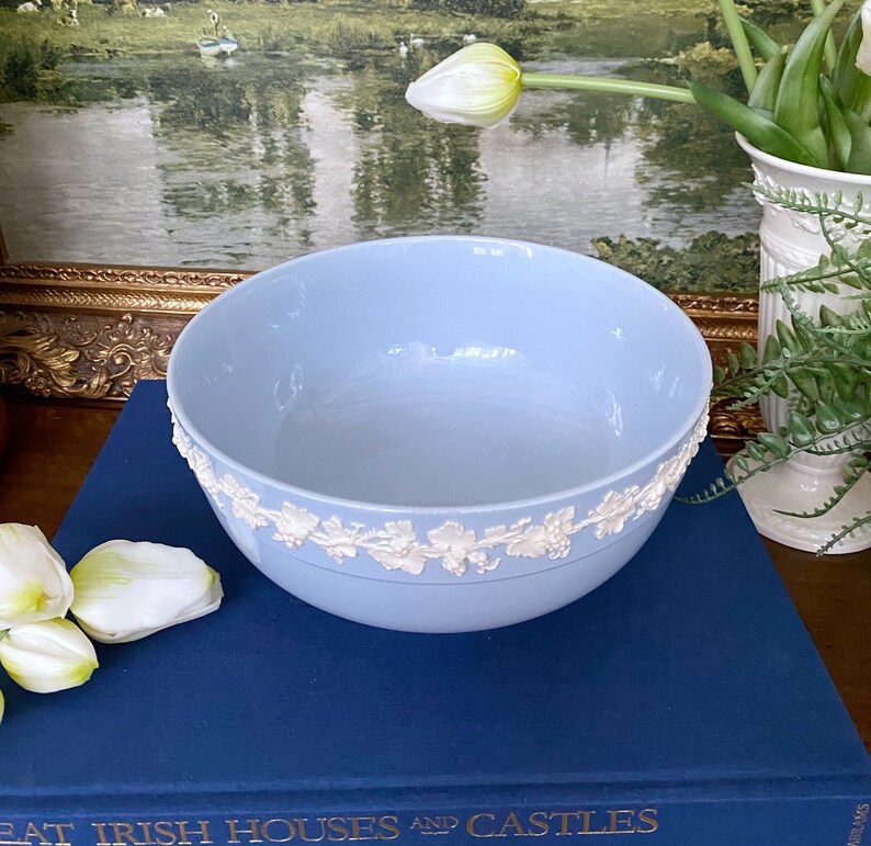 Wedgwood Queensware Large Round Serving Bowl Etsy