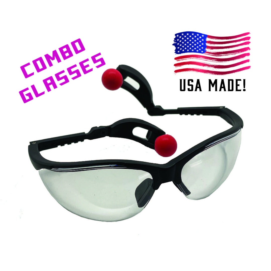 Combo Safety Glasses Hearing Protection Eye Protection Etsy