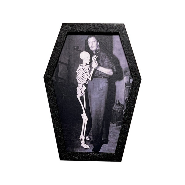 Vincent Price  | Coffin Framed Art | 3D Printed