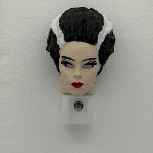 The Bride Of Frankenstein Night Light | 3D Printed | Mask | Hand Painted