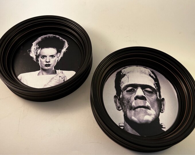 The Bride and Frankenstein Wall Art Etsy
