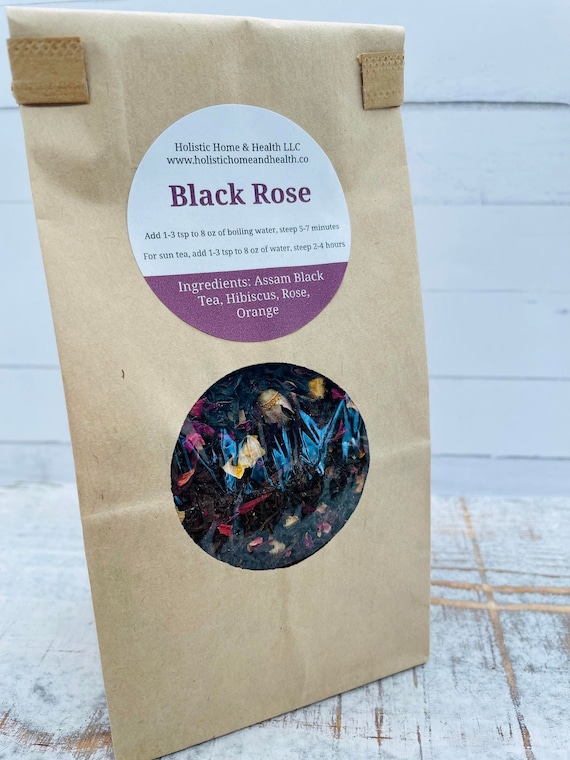 Black Rose Tea Etsy