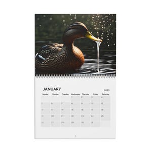 Ducks and Birds Splashing in Water - 2025 Calendar | Captivating Waterfowl Moments | Monthly Wall Calendar | Perfect Gift for Bird Lovers