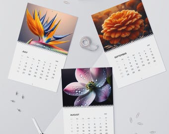 Floral Macro Photography 2026 Calendar | Monthly Wall Calendar, Nature Prints