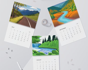 2026 Landscape Wall Calendar | Scenic Nature Photography Monthly Planner