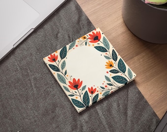 Flower Border Post-it® Note Pads | Sticky Notes | Floral Design | 3M Adhesive | Eco-Friendly Office Supplies | FSC Certified
