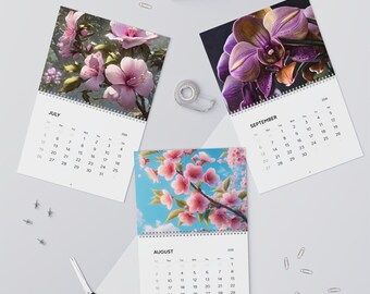 Floral 2026 Wall Calendar | Botanical Nature Monthly Planner