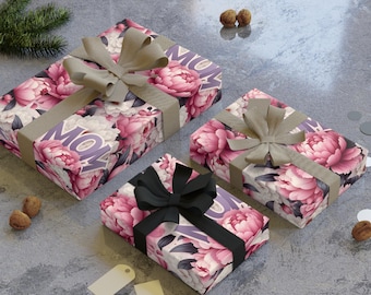 Papel de regalo floral – Papel satinado para el Día de la Madre