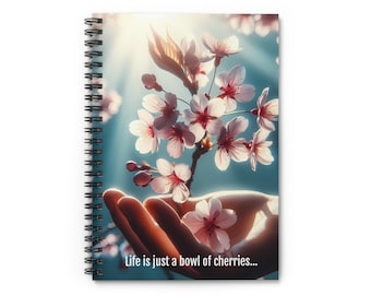 Cherry Blossom Notebook | Botanical Journal for Notes, Writing, Nature Lovers