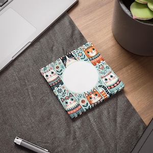 Katter Post-it® anteckningsblock, konstnärlig design, miljövänliga kontorsmaterial