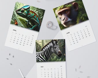 2026 Wildlife Photography Calendar | Animal Lover Monthly Wall Calendar