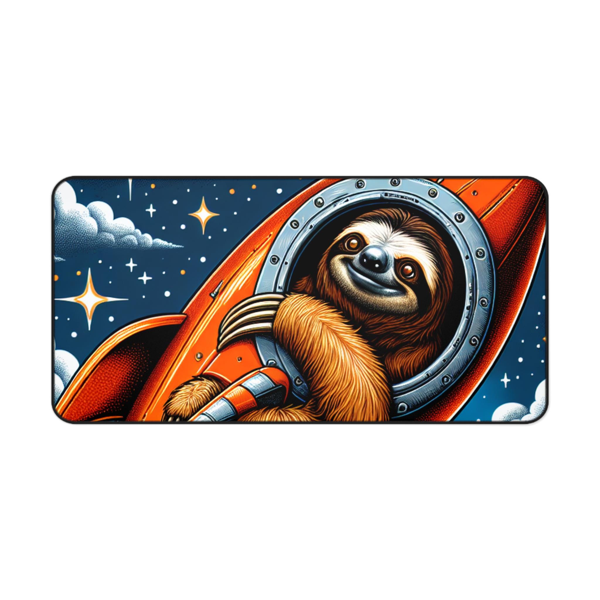 Sloth Thick Neoprene Desk Mat | Adorable Animal Workspace Accessory ...