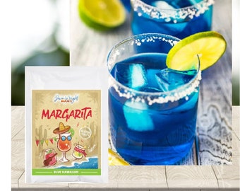 DIY Blue Hawaiian Margarita Drink Mix: Save Money and Create Refreshing Do It Yourself Drinks at Home!  Cocktail Kit makes a blender full.