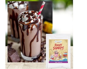 Mudslide Boozy Milkshake Cocktail or Mocktail Drink Mixer - Great for Foodie Gift, Adult Ice Cream Party, Adult Party Favors, Happy Camper