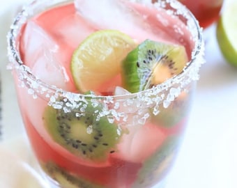 Strawberry Kiwi Margarita Drink Mix - Whip Up Refreshing Cocktails in a Blender or On the Rocks.  Great for alcohol related cruise gifts.