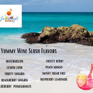 SUGAR FREE berry Wine Slushie Mix Cocktail Mixer Love yourself with a Best Selling Item-YUMMY part of your diet plan or a gift for friend image 4