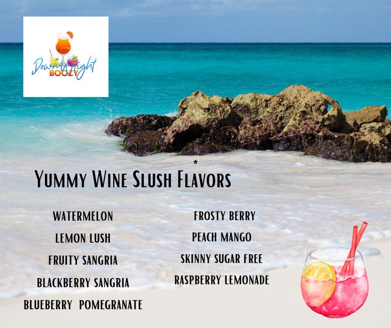 SUGAR FREE berry Wine Slushie Mix Cocktail Mixer Love yourself with a Best Selling Item-YUMMY part of your diet plan or a gift for friend image 4