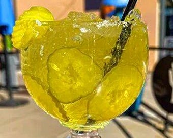 Pickle Margarita Drink Mix "Pickle-Rita"- Makes a blender full.  Add tequila, pickle juice & Ice.  Perfect one of a kind pickle lover gift