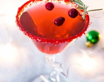 Merry Martini Cocktail Drink Mixer -Tasty Christmas Drink Mix- Perfect for stocking stuffers, white elephant gift, or pass the gift game.
