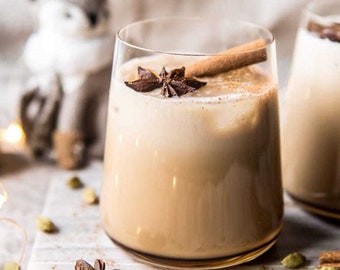 Chai Tea Latte White Russian Craft Cocktail Kit.  These make the best foodie or boozy drink mix gift! These mixes are best selling items