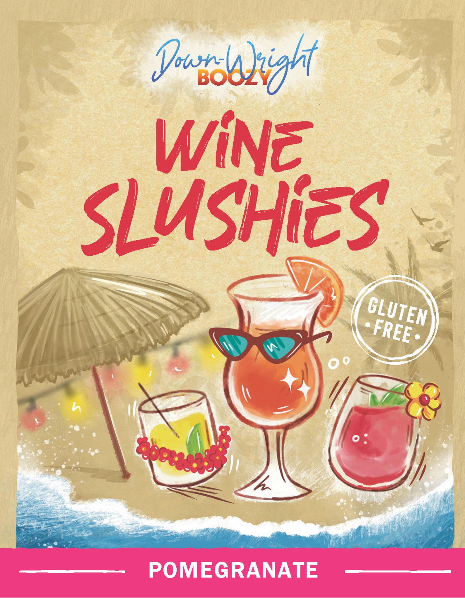 Pomegranate Wine Slushie Drink Mixer Mix With Wine or Grape Juice makes