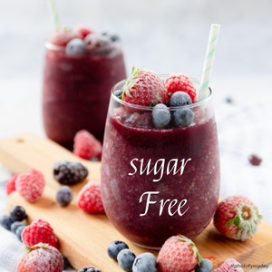 You can be sugar free too.  Skinny Blizzard is our sugar free wine slushie.  Mix with wine and water and freeze.  Serves 6-8