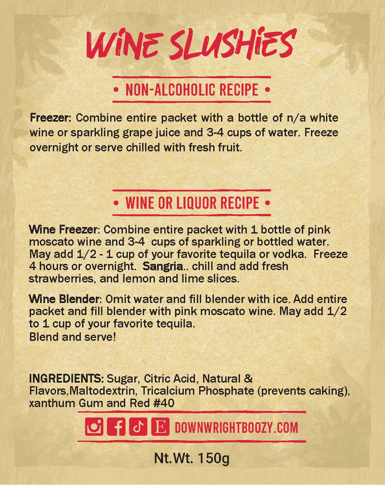 Pink Moscato Sangria Drink Mixer It's Wine Time Perfect Etsy