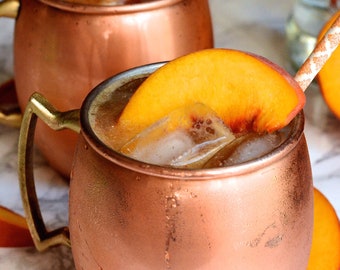 Ginger Peach Moscow Mule Drink Mix - Make as a cocktail for Girls Night Out. -Makes 6 to 8 drinks- Perfect boozy gift or adult party favors.