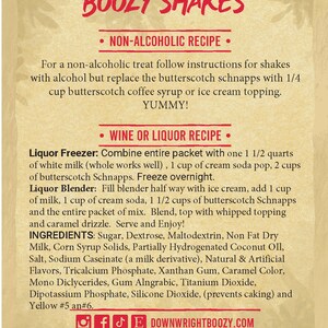 Butter Brew Milkshake Craft Cocktail Kit, Popular Right Now for Wizard Lover Gifts or a Hocus Pocus Party! Best Selling Items image 3