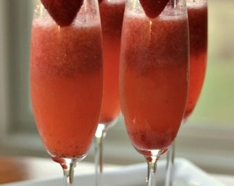 Strawberry Short Cake Mimosa Cocktail or Mocktail Drink Mix-makes 6-8 drinks- Great in a care package, corporate gifts or in a mimosa bar.