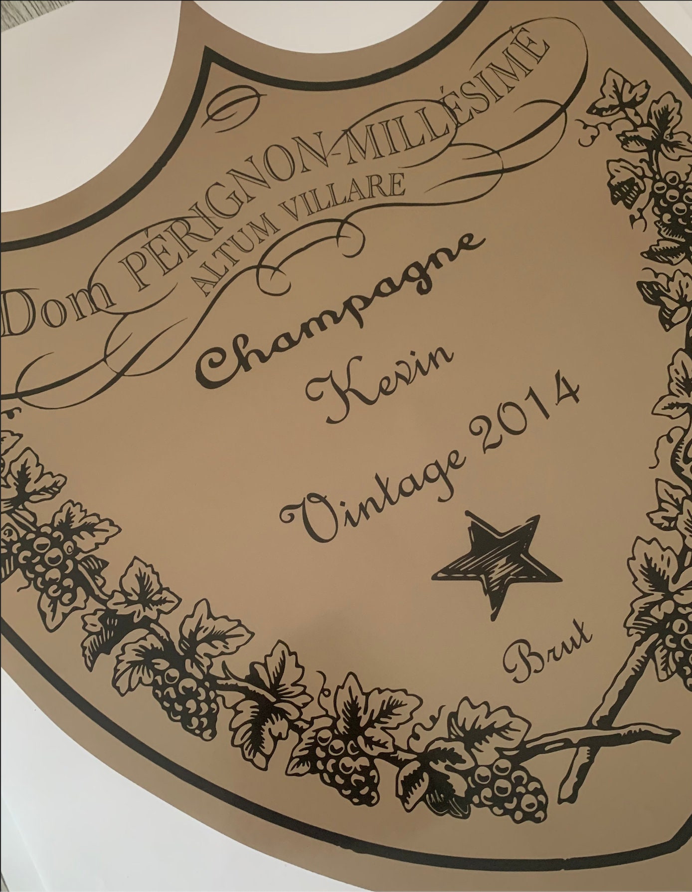 Dom Pérignon Champagne Label Customizable Events - Etsy