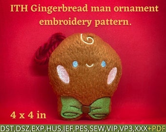 ITH gingerbread man ornament