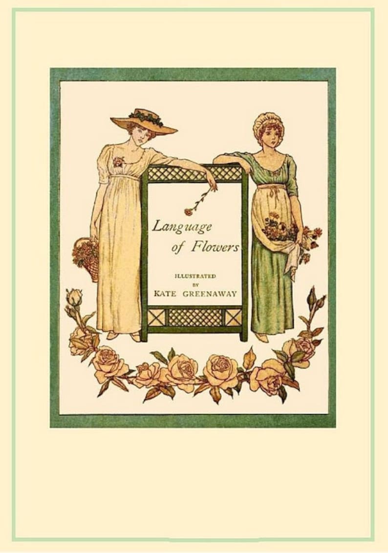 Language of Flowers Illustrated by Kate Greenaway Beautyful & RARE