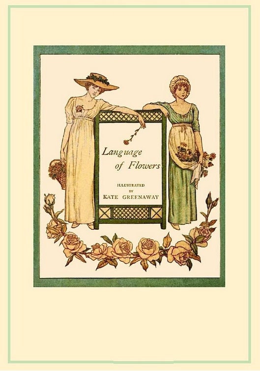 Language of Flowers Illustrated by Kate Greenaway Beautyful & RARE