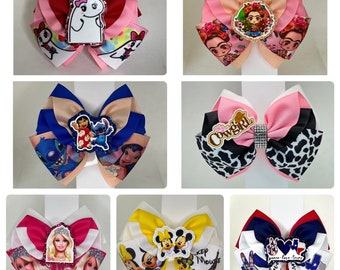 Character hair bows