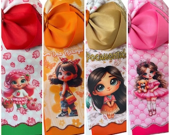 Coquette Hair Bow, Hair Accessories (Strawberry Shortcake, Todos los días son días naranja, Pocahontas, Soy la princesa de papa)